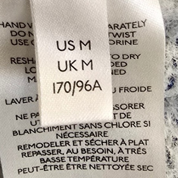 Free People Womens M‎ San Vincente Pullover Silver Sapphire Knit Cropped Sweater - Picture 5 of 9